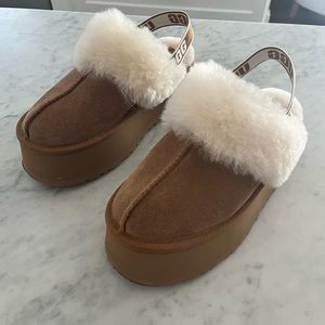 UGG platform Funkette slippers chestnut 8